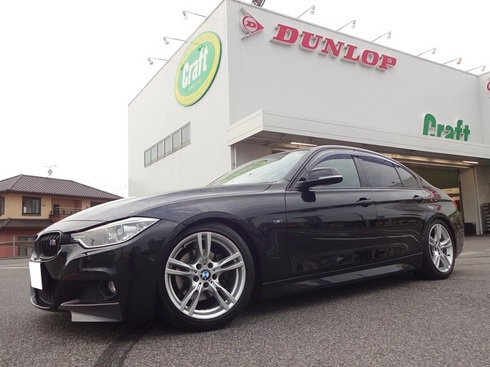 Bmw３シリーズ F30 のローダウン Kwバージョン１を装着 知立店 店舗ブログ タイヤ ホイールの専門店 クラフト