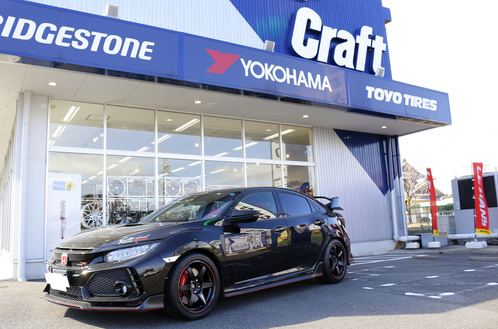 シビックタイプRFK8 シビックタイプR FK8 RAYS TE37 TE37SAGA TE37SAGAタイムアタック