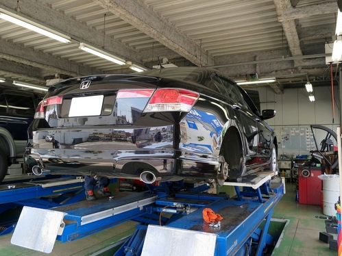 RS-R車高調取り付け