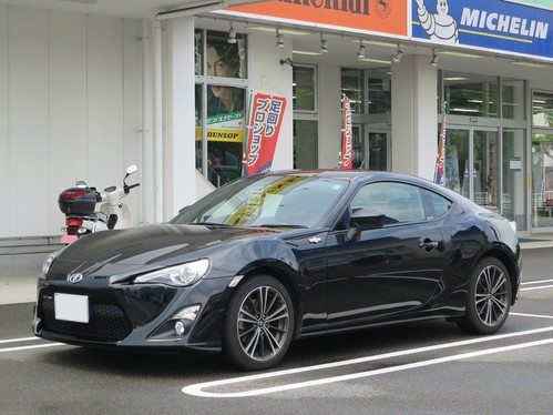 86車高調・タイヤホイール取り付け前