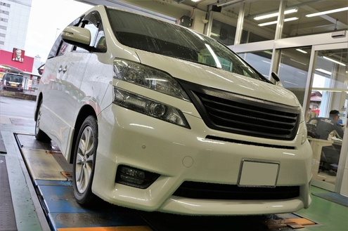 20系ヴェルファイアにタナベ車高調、サステックプロCRのお取付けさせて
