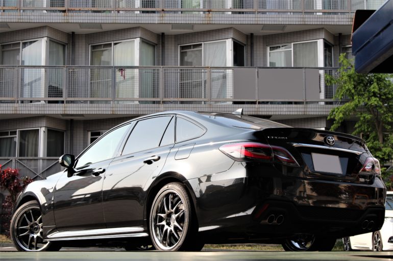 Azsh21 2系クラウン 4wd車をローダウン エモーション19インチ装着 相模原店 店舗ブログ タイヤ ホイールの専門店 クラフト