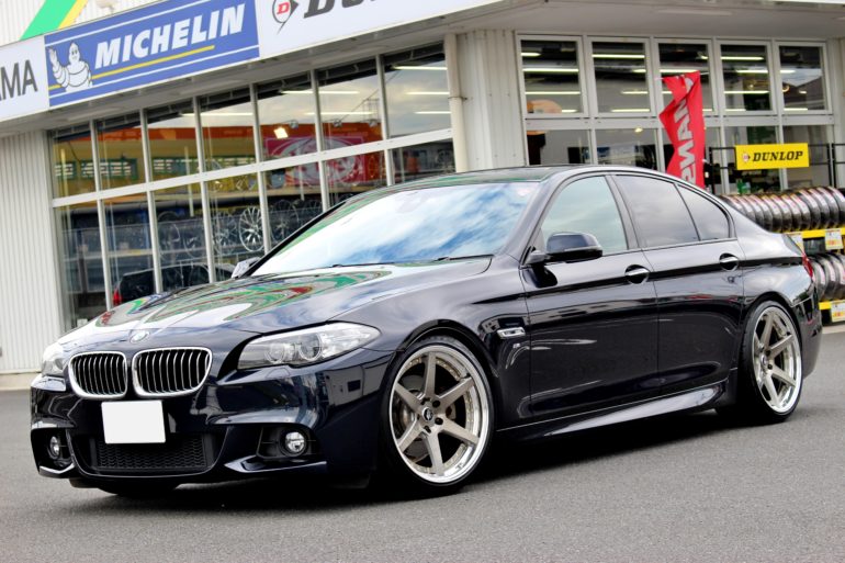 BMW5シリーズをオーダーインセットホイールで仕上げましたっ！！ | 厚木店 | 店舗ブログ | タイヤ＆ホイールの専門店「クラフト」