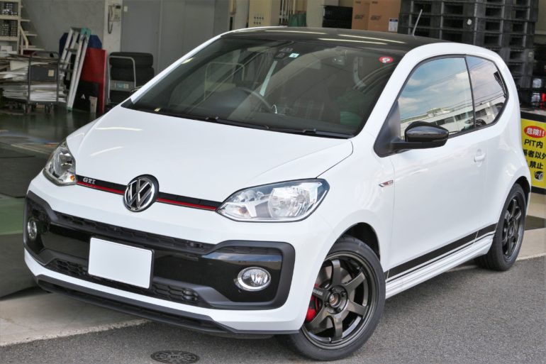 Vw Up Gtiにrays Volk Racing Te37 ソニックを実際にお取付け 多治見店 店舗ブログ タイヤ ホイールの専門店 クラフト