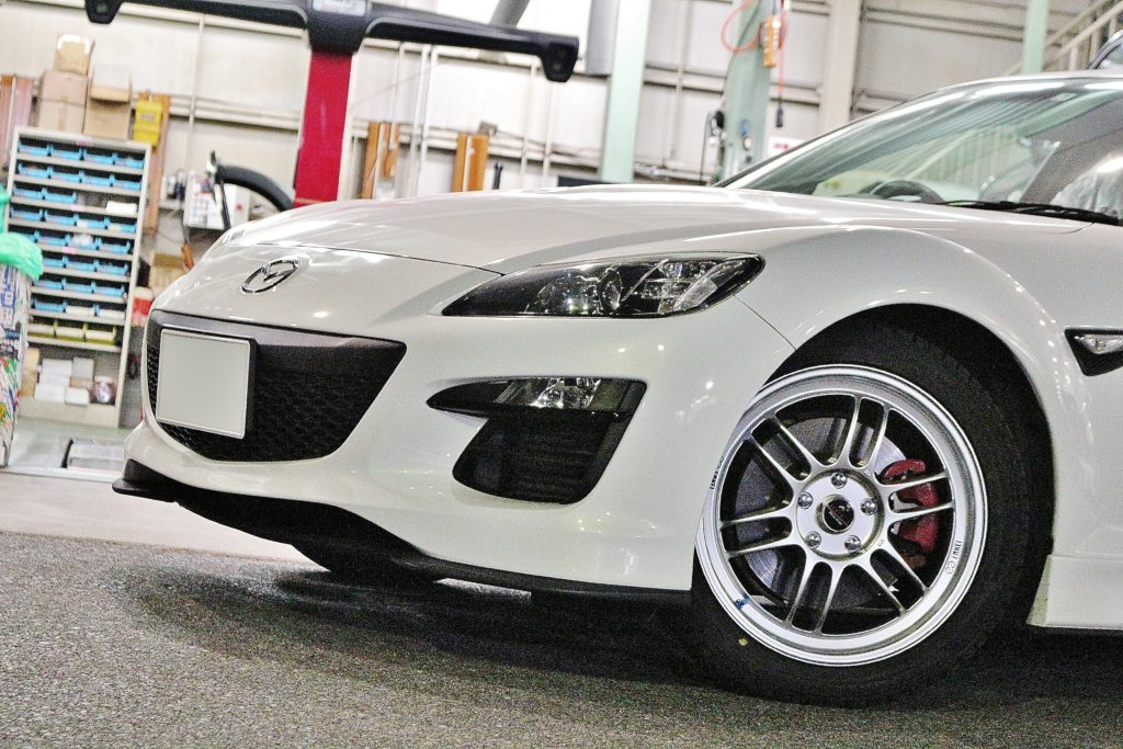 スタッドレスもカッコ良く Mazda Rx 8 に Enkei エンケイ Rpf1 装着 一宮店 店舗ブログ タイヤ ホイールの専門店 クラフト