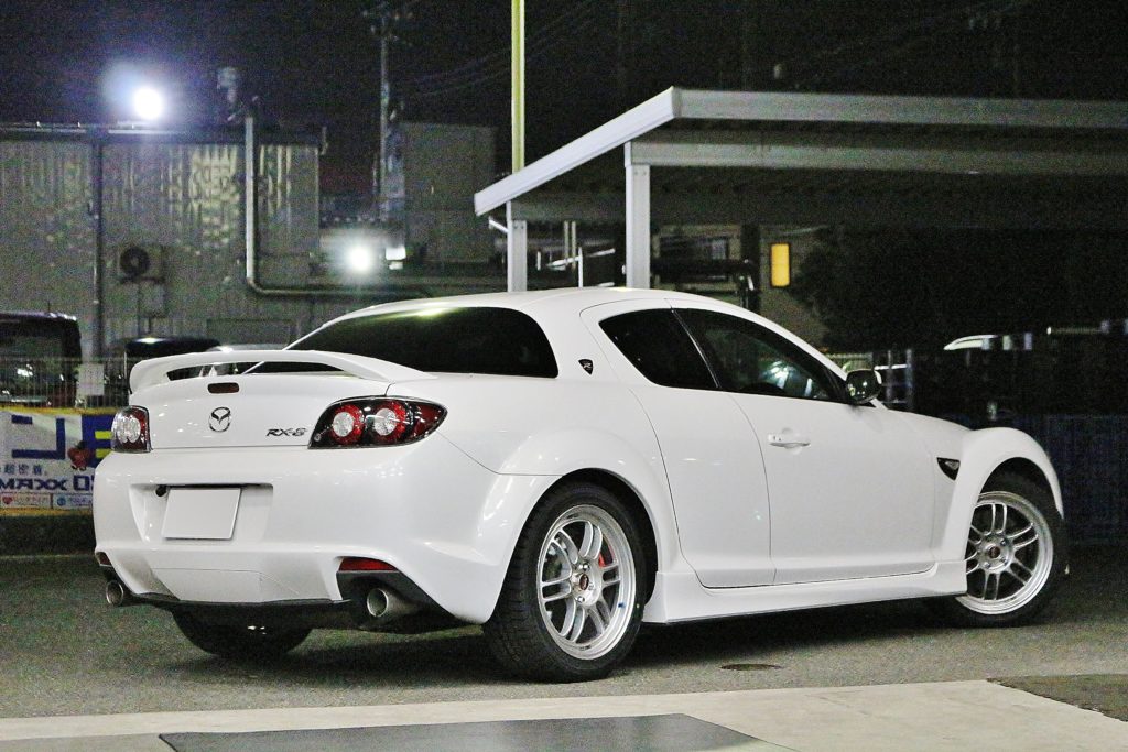 スタッドレスもカッコ良く Mazda Rx 8 に Enkei エンケイ Rpf1 装着 一宮店 店舗ブログ タイヤ ホイールの専門店 クラフト