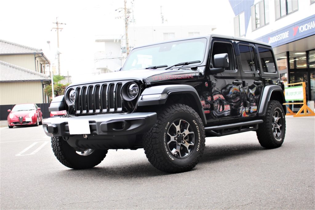 JeepラングラーJL ルビコン純正タイヤ純正スポーツホイールセット　美品