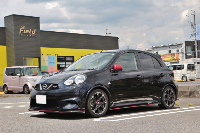 今日はマーチnismo S アライメント調整でのご入庫です 多治見店 店舗ブログ タイヤ ホイールの専門店 クラフト