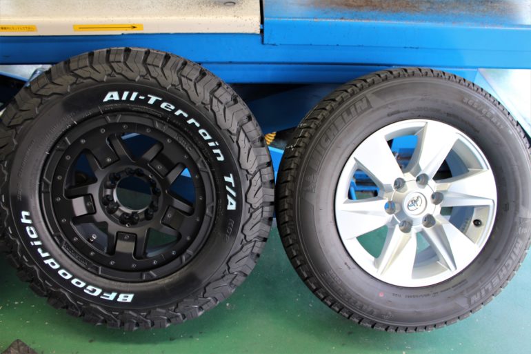 タイヤBFgoodrichマッドテレーン、ホイールKMC ロックスター３