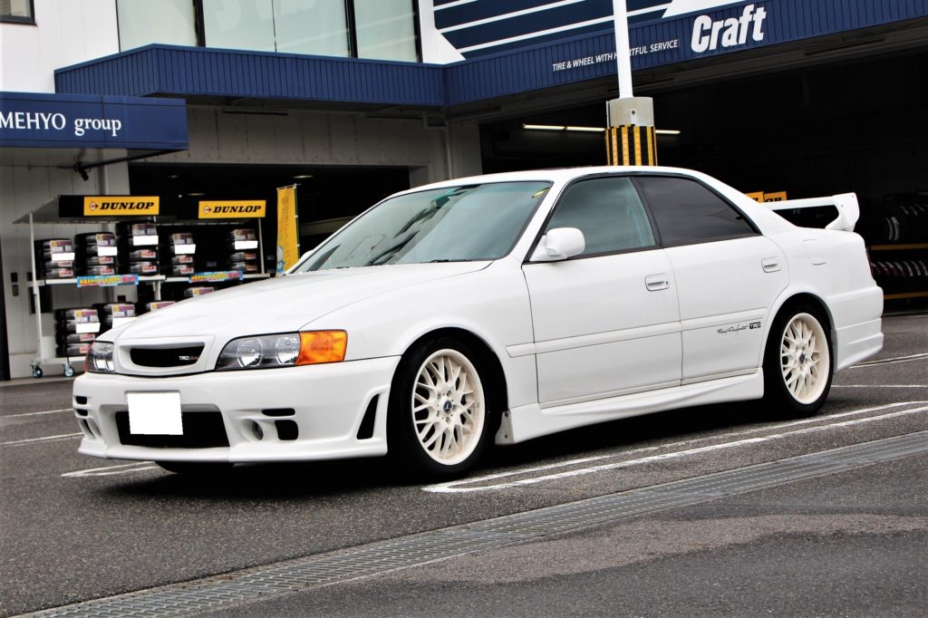 JZX100 チェイサーのホイール交換。エンケイ パフォーマンスラインPF01