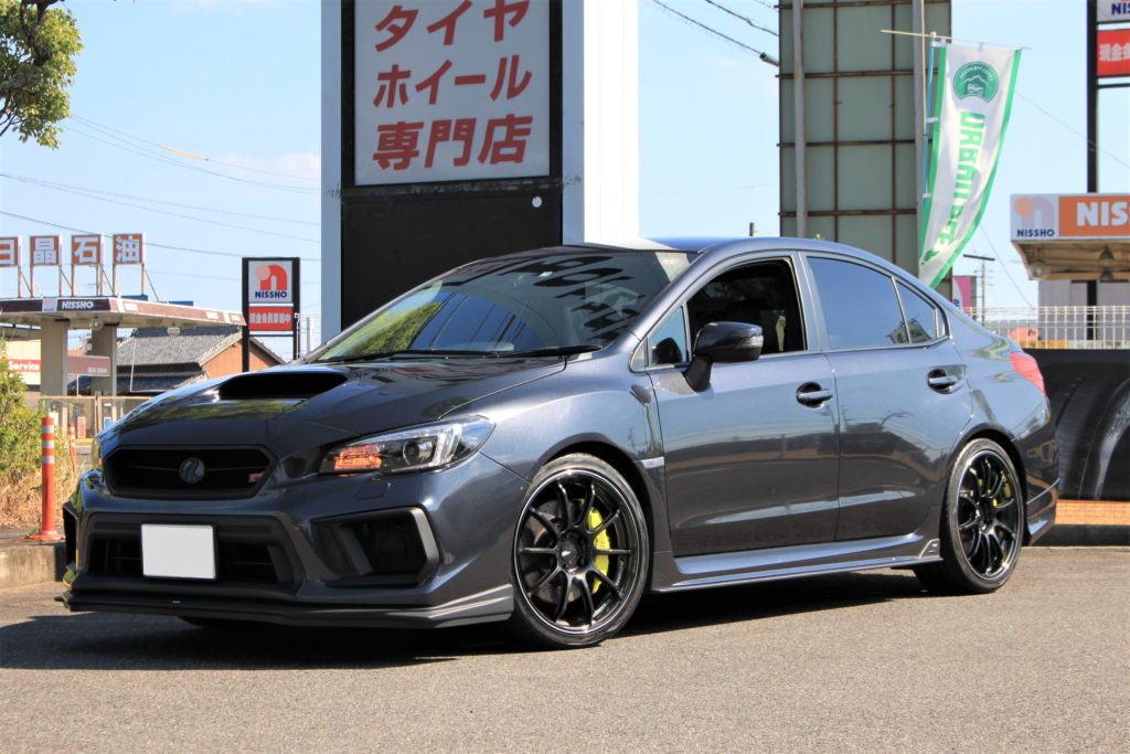 WRX STIはインチも似合います！ADVAN RSⅢを STIスプリングで