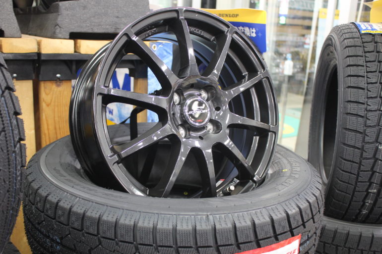 西日本産 アイスナビ ライズ ロッキー グッドイヤー アイスナビ8 195/65R16 16インチ ユーロスピード V25 スタッドレス 4本SET  6.0J +42 4/100