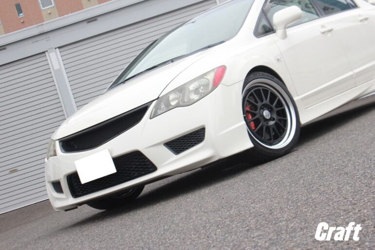 クラシカルデザイン ワーク シーカーfx をシビックタイプr Fd2 に装着 知立店 店舗ブログ タイヤ ホイールの専門店 クラフト