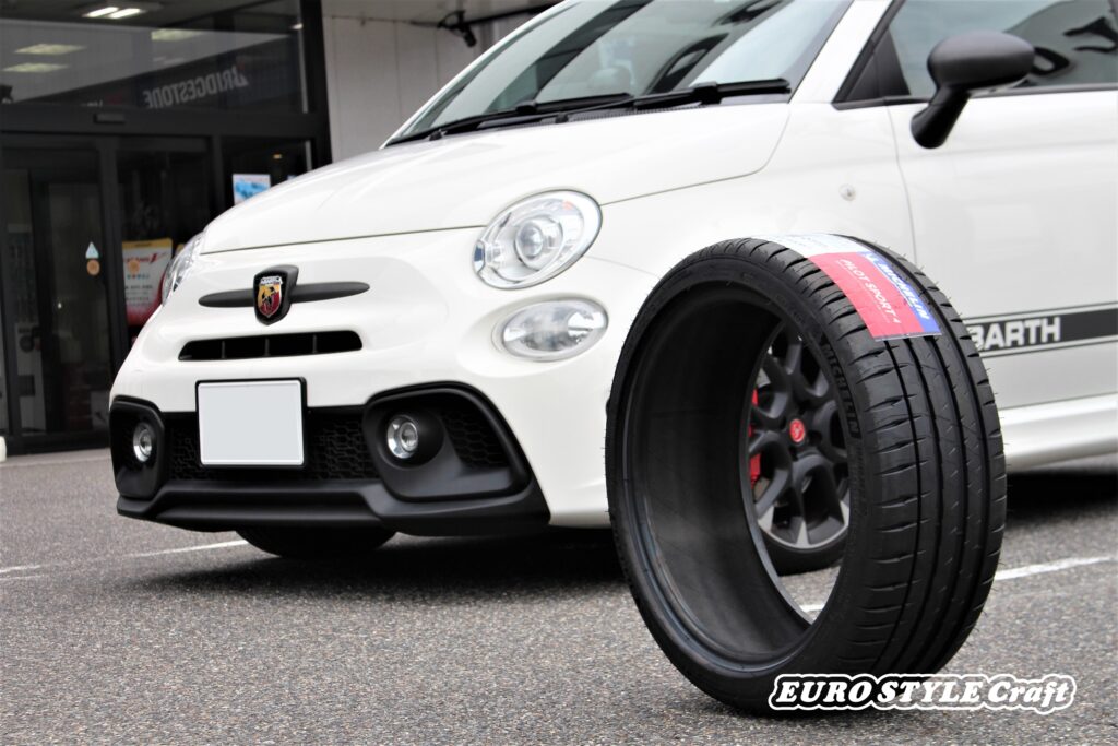 アバルト595用 BBS にげる ○PILOT SPORT 5 205/45R17