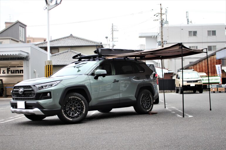 サイドオーニング 2M×2.5M アルミ  RAV4 プラド デリカ ラングラー