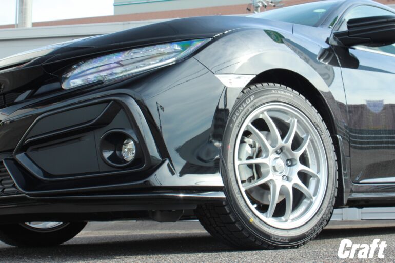 冬も格好よく！！シビックハッチバック FK7にエンケイ 17インチ装着