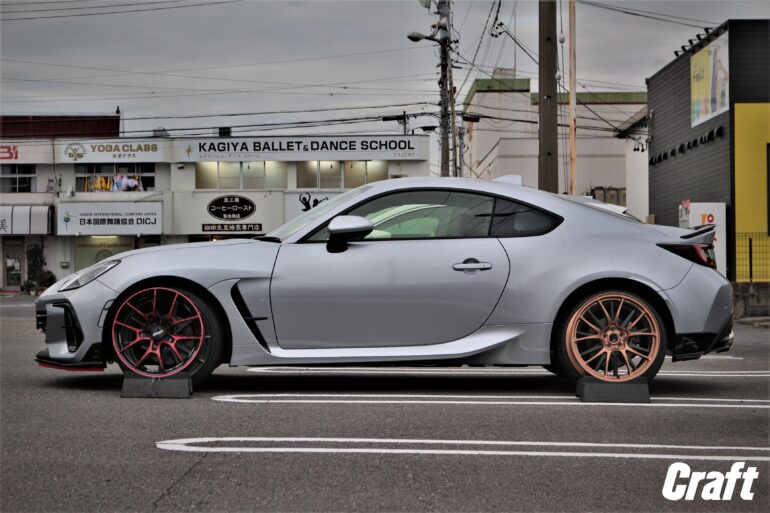 ZD8 BRZ　カスタム　ホイール　レイズ　TWS　SSR　ワーク　BBS　ボルクレーシング　リアルマッチング　純正車高　ローダウン車高　比較