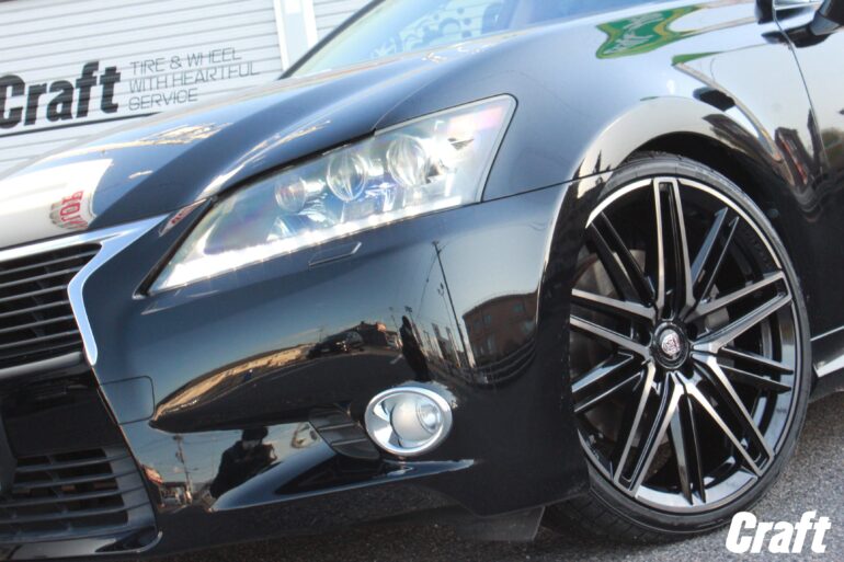 レクサスgsにクラブリネア カッサーノffをインチにて装着 知立店 店舗ブログ タイヤ ホイールの専門店 クラフト