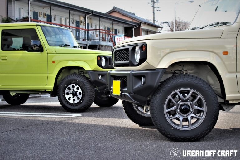 お手軽リフトアップ！JB64ジムニーをスプリング交換でちょいアゲ仕様に！！ | URBAN OFF CRAFT 岐阜長良店 | 店舗ブログ |  タイヤ＆ホイールの専門店「クラフト」