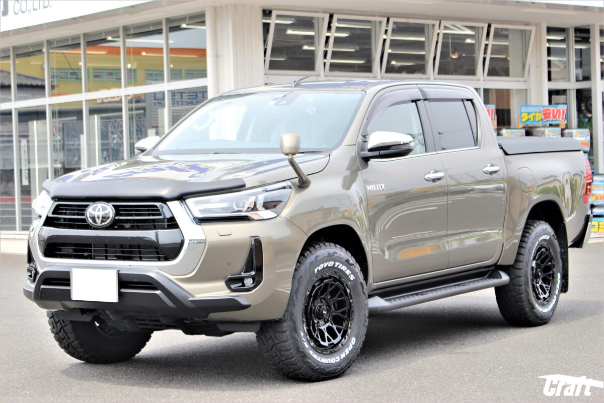 GUN125 ハイラックス ノーマル車高でも干渉しないタイヤサイズは  