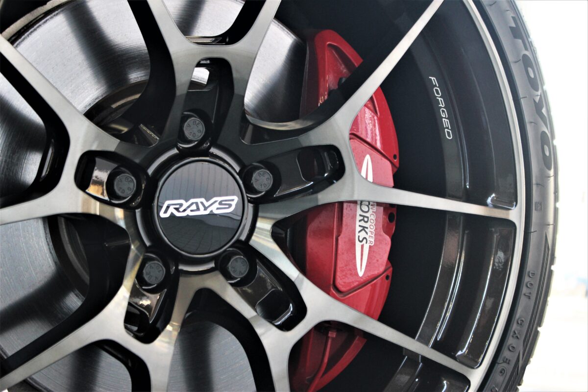 ///ホイールのみの販売///19インチ MINI JCW ミニ クラブマン F54 ジョンクーパーワークス 純正 コース・スポーク 523 2トーン 8J +57 美品 MINI ミニ F54 クラブマン 純正 19インチ ブラック 4本 F54