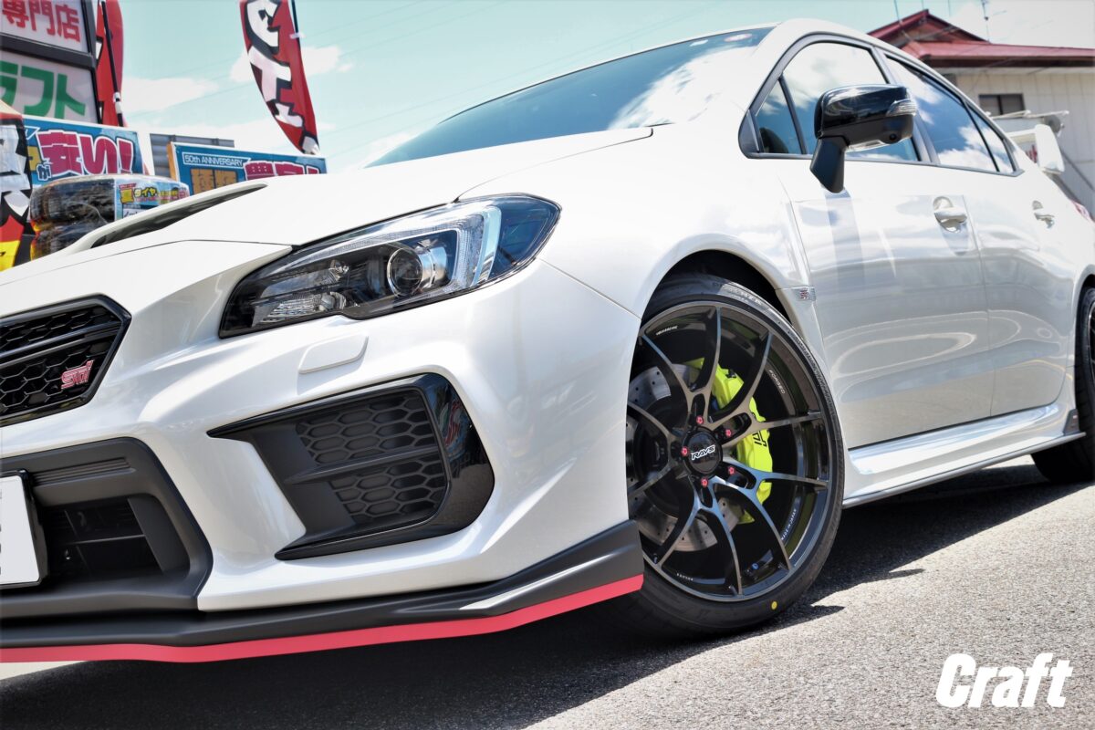 WRX STI　レイズ　ボルクレーシングG025　ダークアンバー/DC　ツライチ　フェイス3　納期遅延　