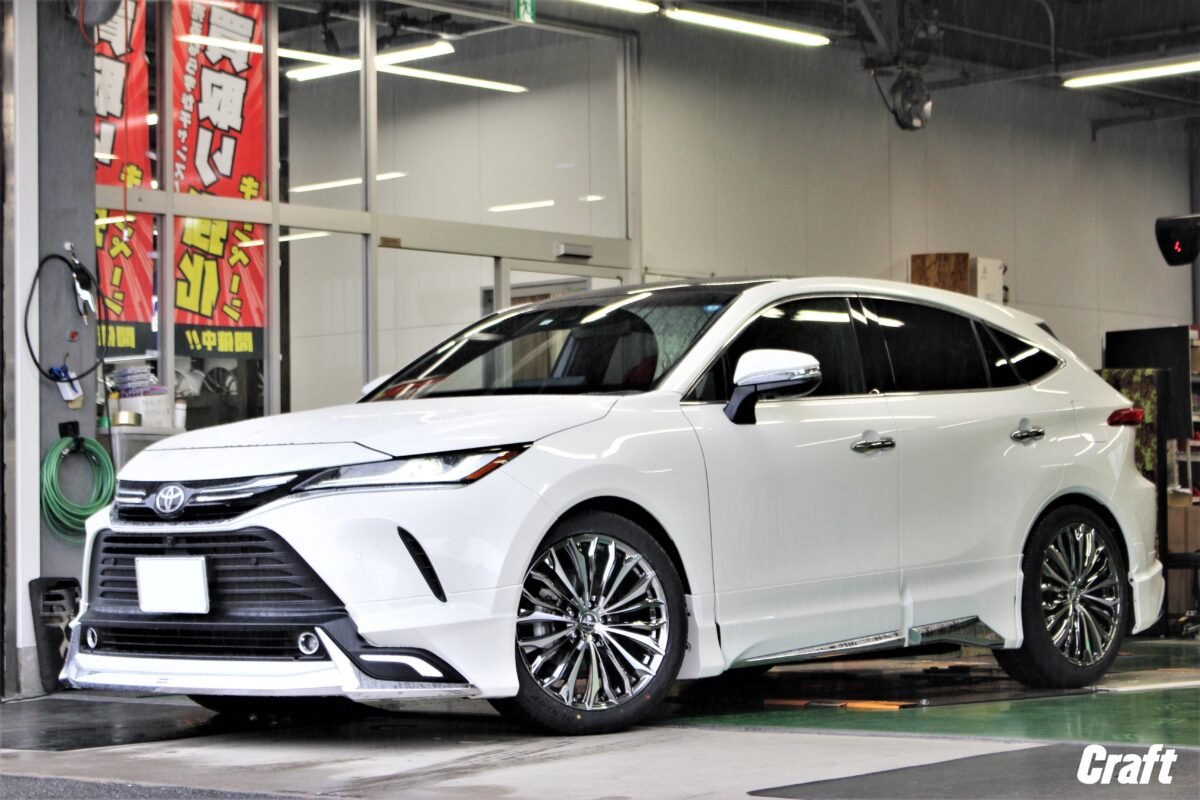 80ハリアーのインチアップ 「 1ピース 20インチ 」 で魅せるっ  