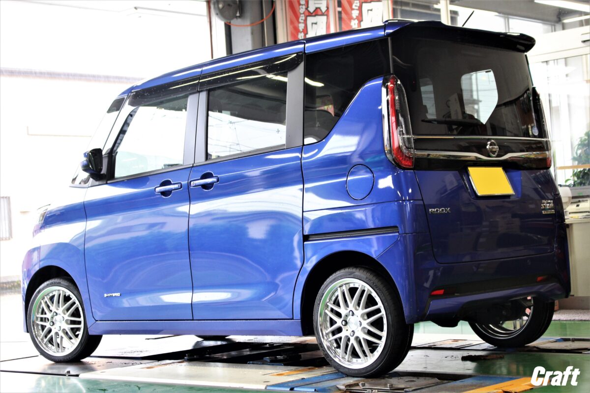 ノーマル車高のルークスでもOK！！ WORK リザルタードメッシュ 16 