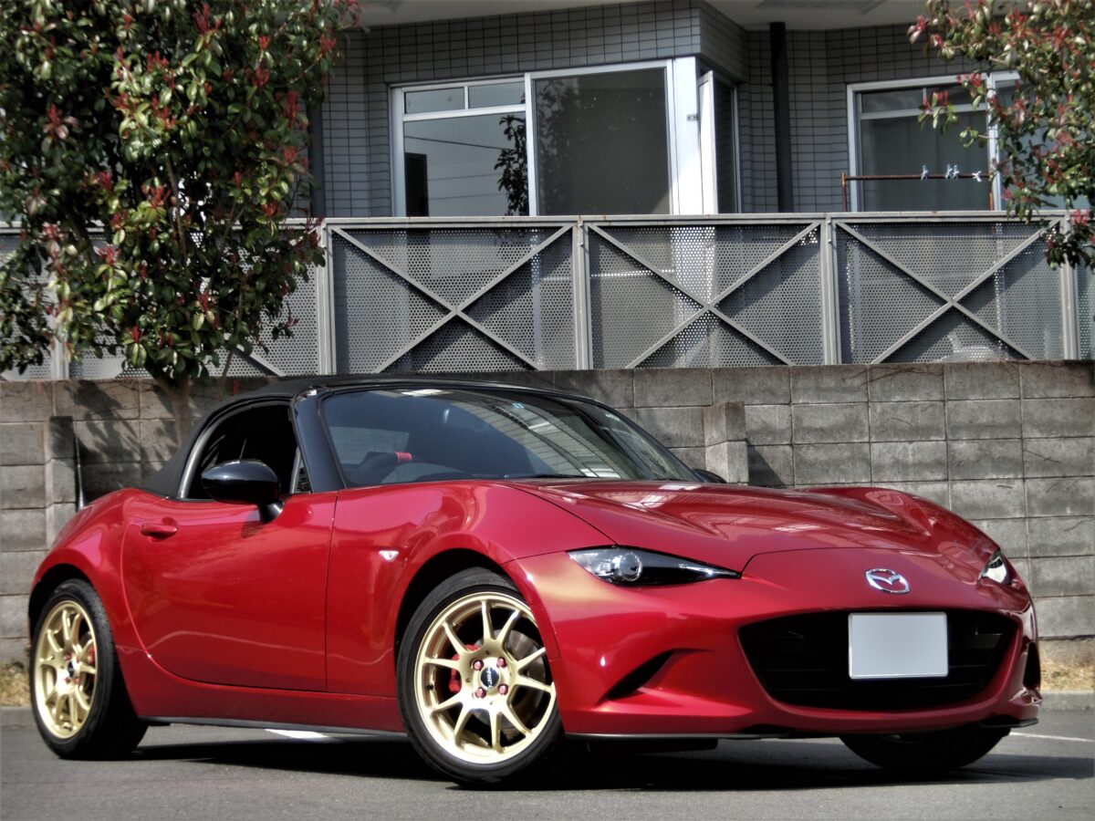 NDロードスター ビルシュタインB14ユーロスペックでローダウン 