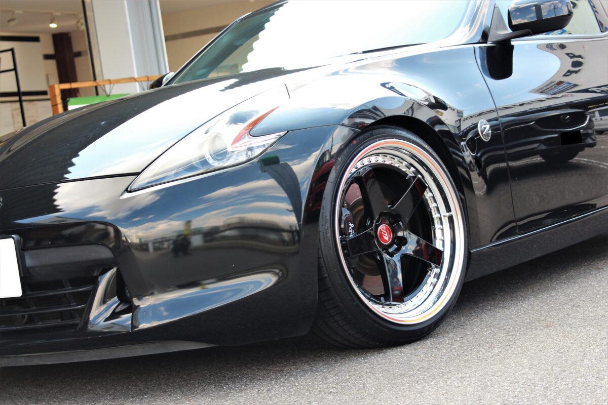 Z34に超超太履き12Jツライチ！WORKジスタンスW5Sならカスタム