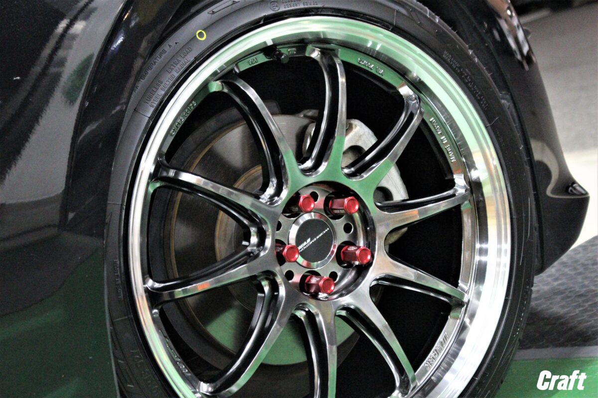 WORK EMOTION ZR10 8.5J ミドルテーパー グリミットブラックダイヤ