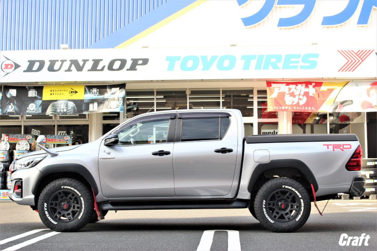 ハイラックス ブラックラリーエディション × TRDホイール PTR20 