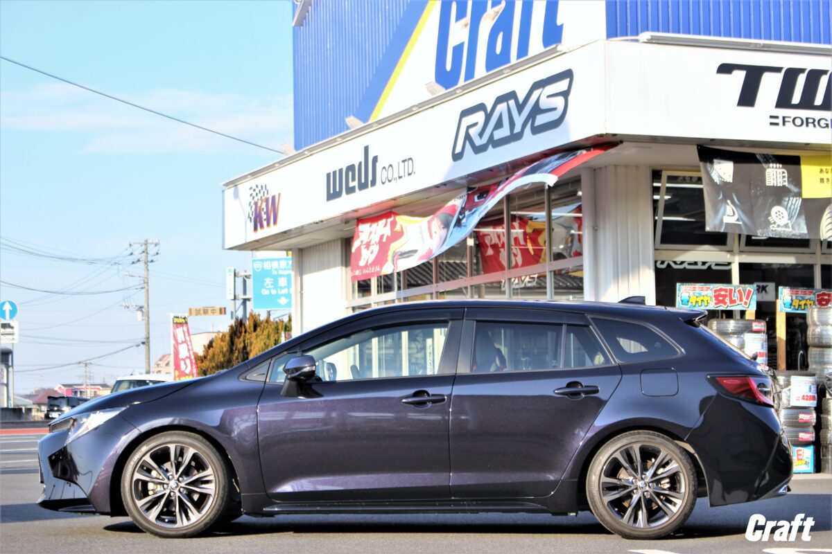 カローラツーリングをブリッツ車高調でローダウン！！ 更には 