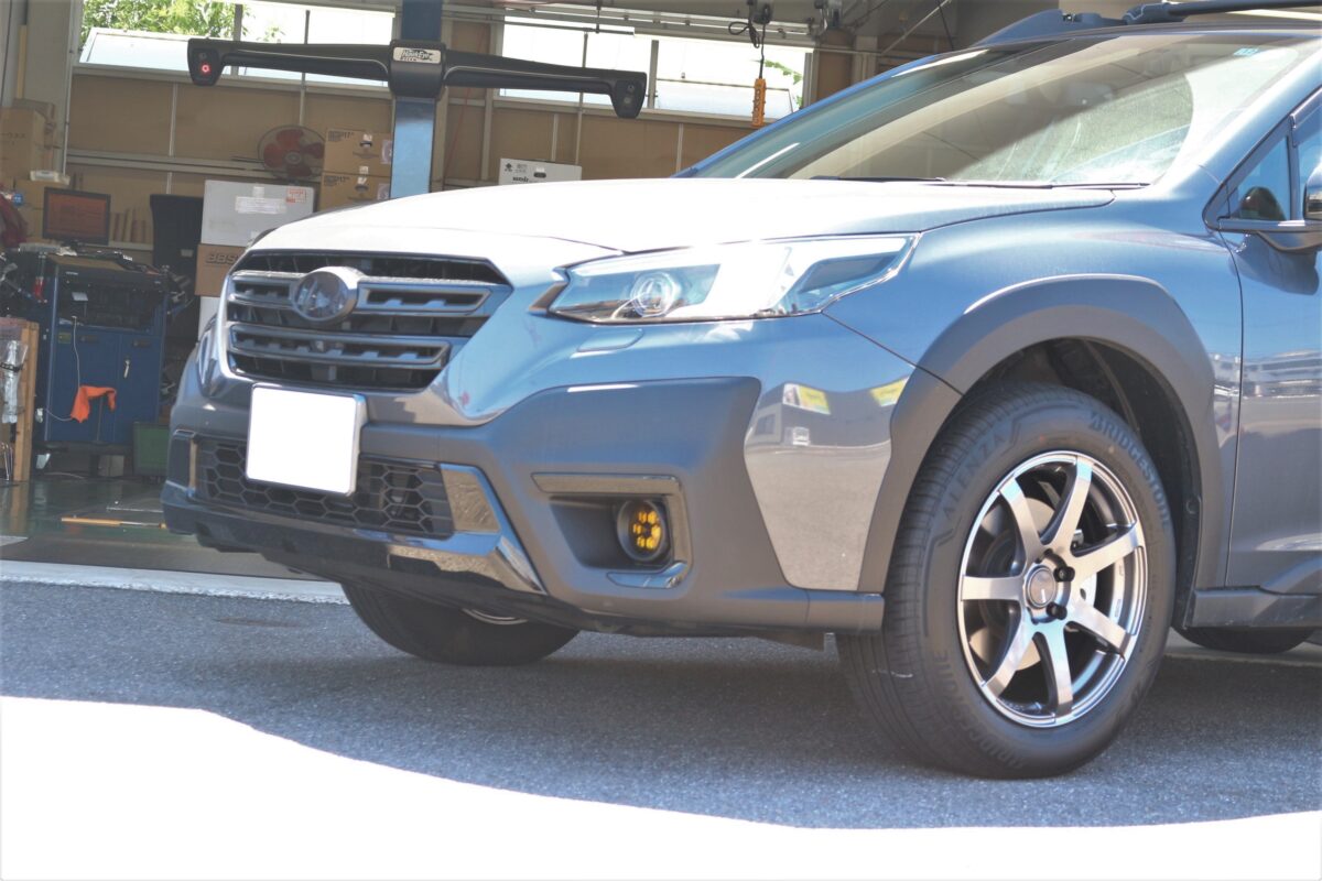 BT系スバル レガシィアウトバック新車外しホイール4本セット 淡い
