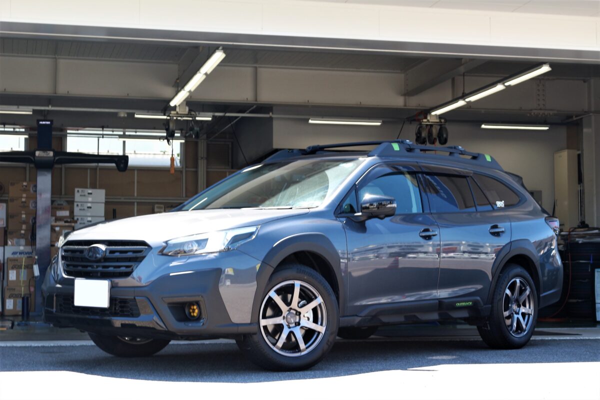 SUBARU アウトバック に ENKEI パフォーマンスライン PF07 装着 