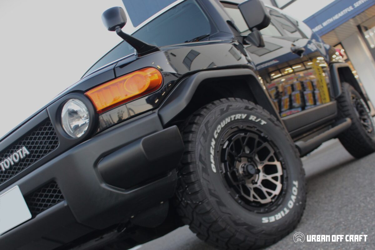 FJクルーザー　Air/G ロックス　4×4ES　オフ系ホイール　メッシュ系デザイン　純正ホイール下取り