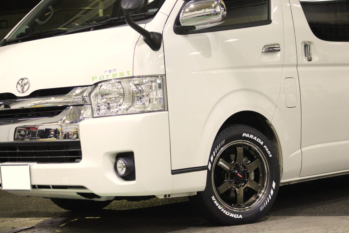 ハイエース　HIACE　カスタム　ホイール　レイズ　ボルク　TE37