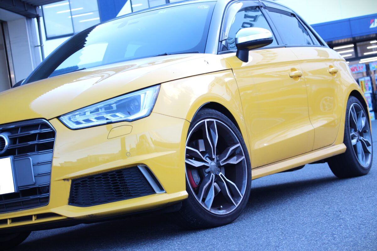 アウディ　AUDI　S1　カスタム　ローダウン　ダウンサス　アイバッハ