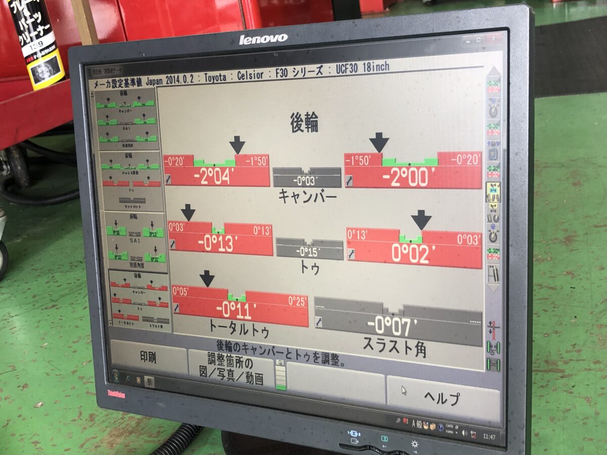 タイヤ交換】まだまだ健在の30系後期セルシオ タイヤ交換と 