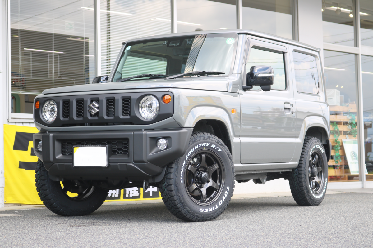 JB64ジムニーにRAYS グラムライツ57DR-XとTOYOオープンカントリーRTを 