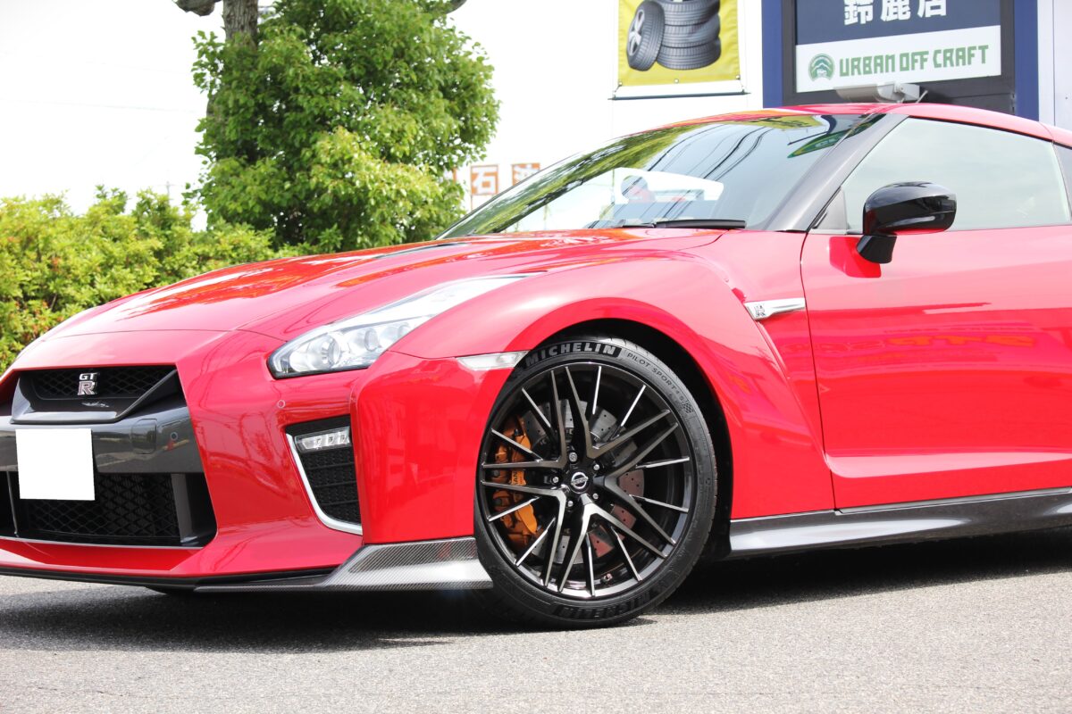 35 GT-R タイヤ 交換 はめ替え ランフラット