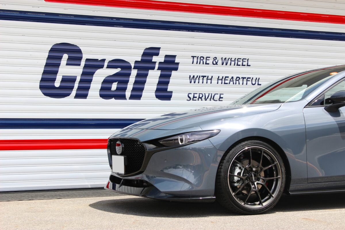 MAZDA3 19インチ 鍛造ホイール】MAZDA3にRAYS VOLK G025をダイヤモンド 