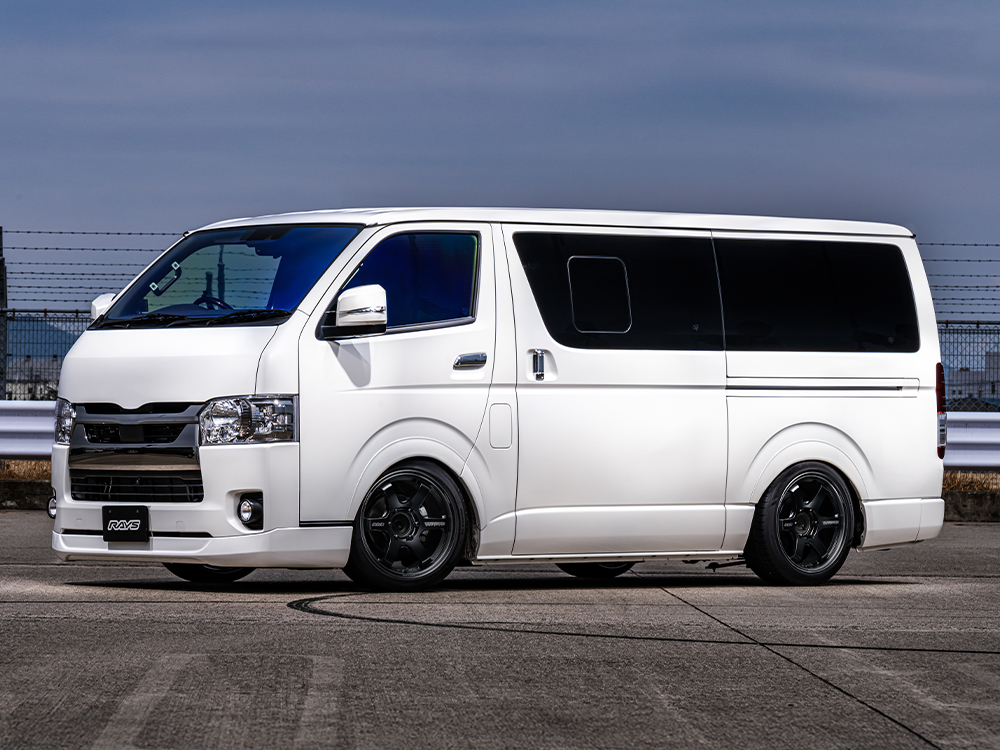 ハイエース TE37SB BLACKSHADOW ブラックシャドー 17インチ 18インチ