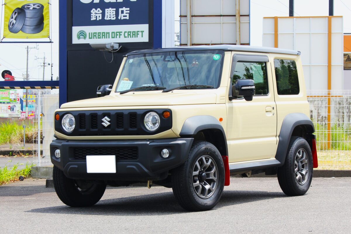 デザートイエローでカスタム！JB74ジムニーシエラにRAYS A・LAP-J 