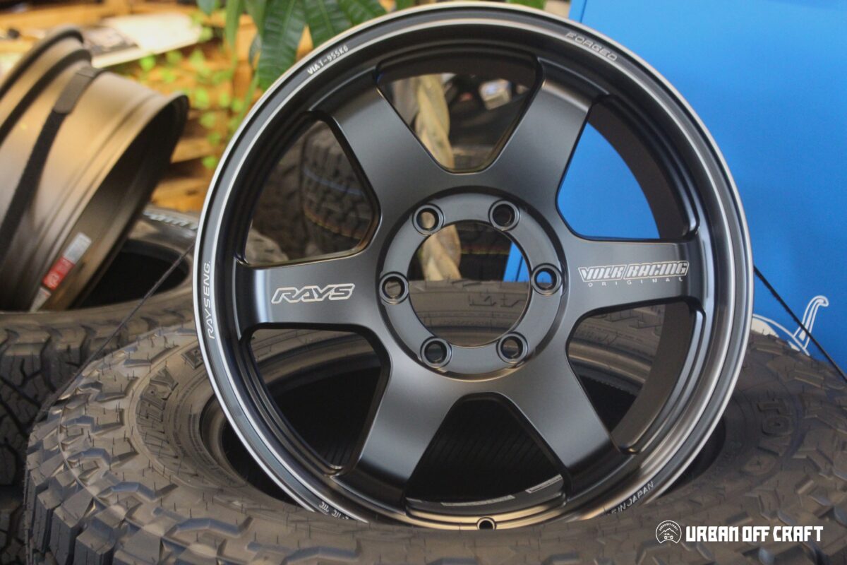 TE37ultraラージPCD ブラックシャドー マットトランスルーセントブラック レイズ RAYS ランクル250 ホイール カスタム 鍛造 18インチ