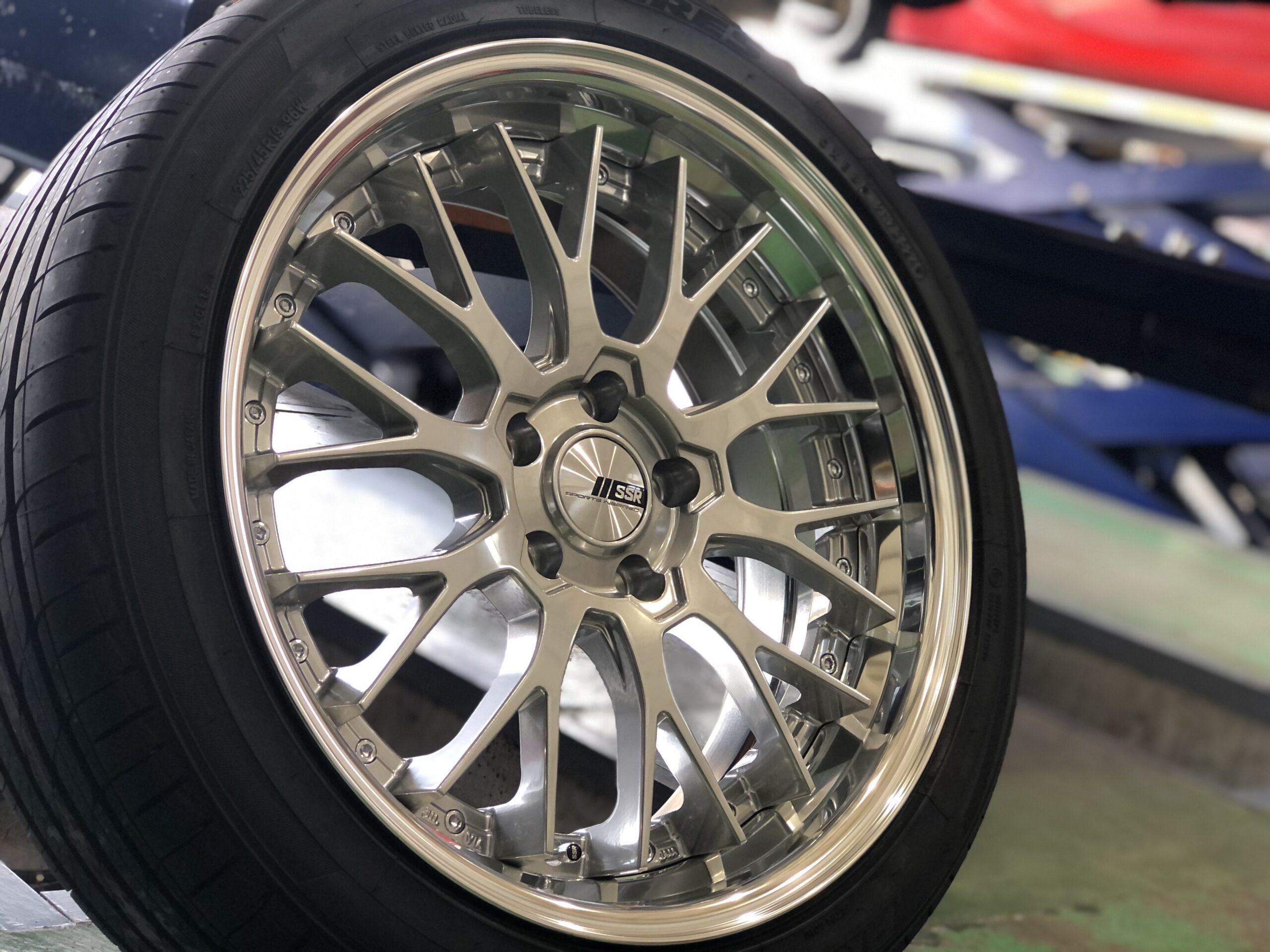 タナベ SSR ライナー M10R 19インチ 8.0J ダンロップ SP SPORT MAXX 060  225/40R19 サマータイヤ ホイール4本セット