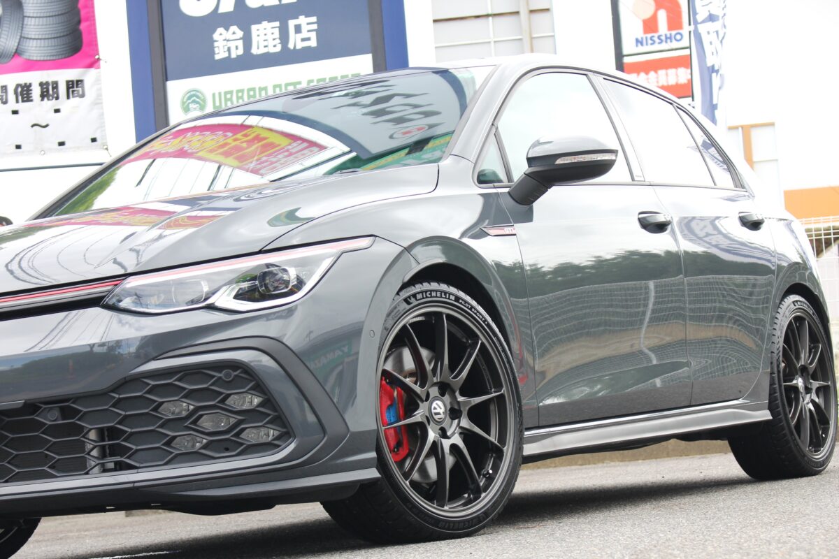 ゴルフ8GTIに似合う鍛造ホイールTWSモータースポーツRS317をツライチ装着