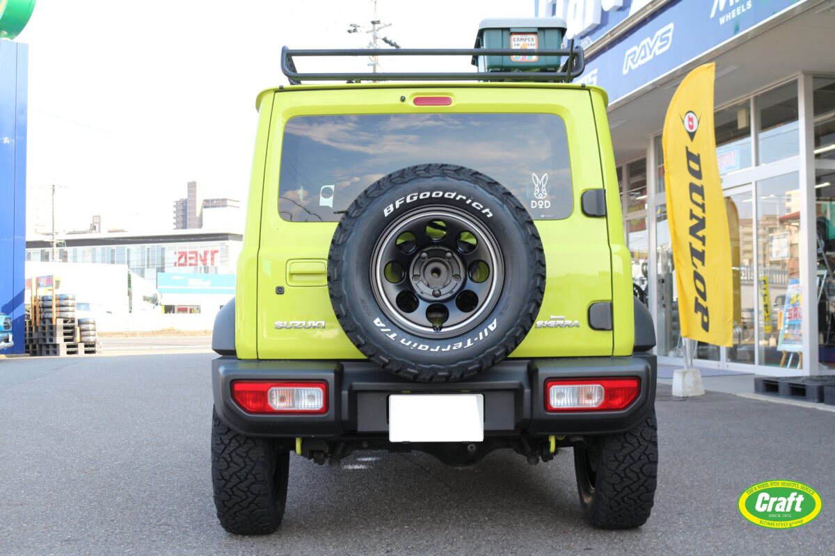MIDホイールメーカー×アウトドアブランドの異色のコラボ！？ジムニー 