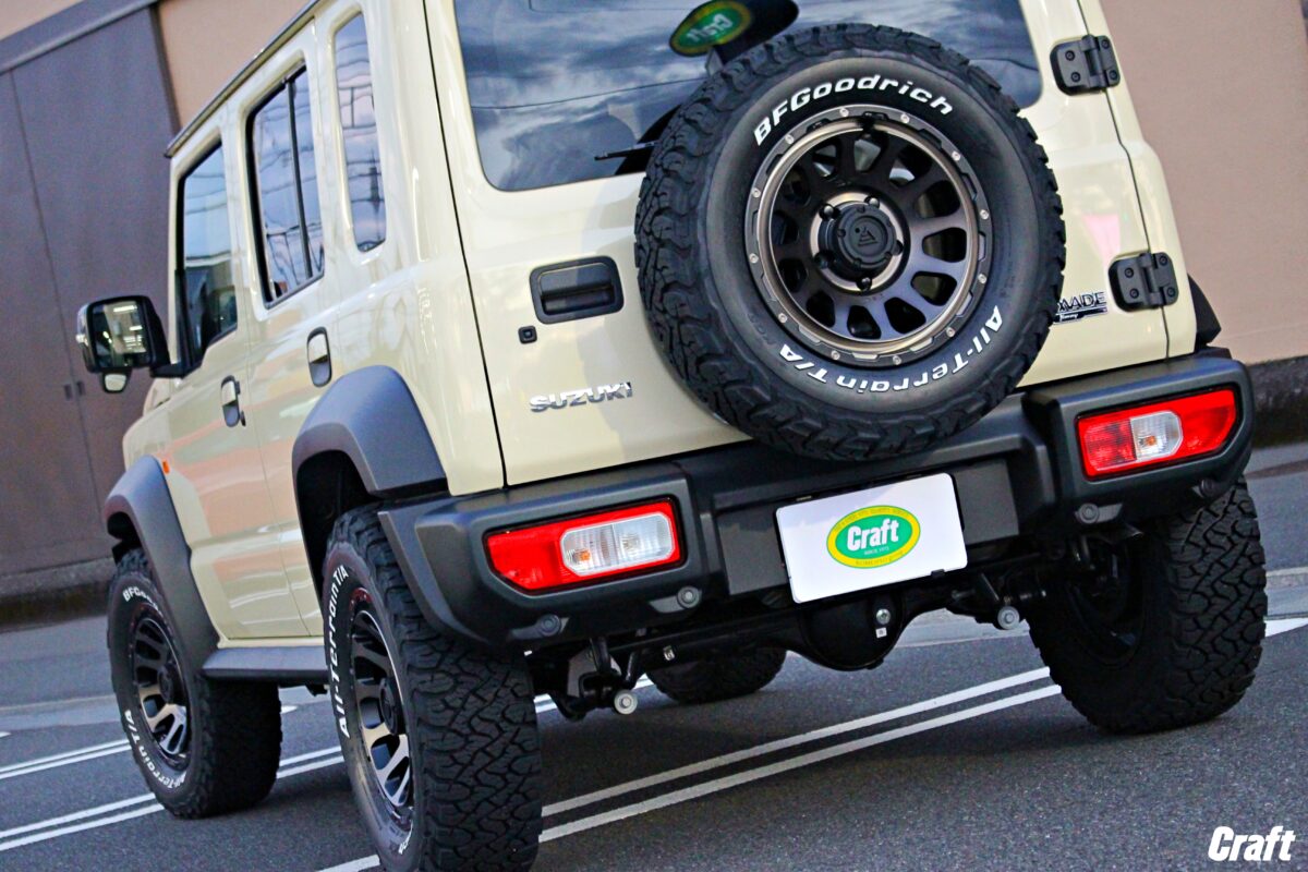 ノーマル車高のジムニーノマド 」 で限界サイズにチャレンジ 