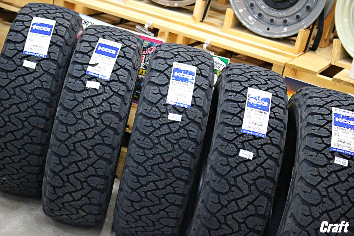 入荷待ちとなっていた 「 KO3 215/70R16 」 が入荷！！ 即日取付も可能 
